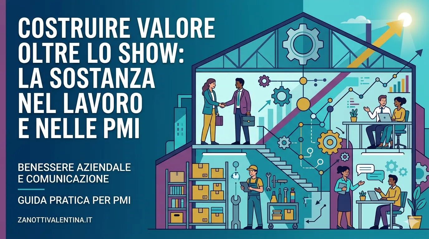 Costruire valore oltre lo show: la sostanza nel lavoro e nelle PMI